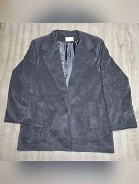 Vintage Da-Rue Ultrasuede Open Front Blazer